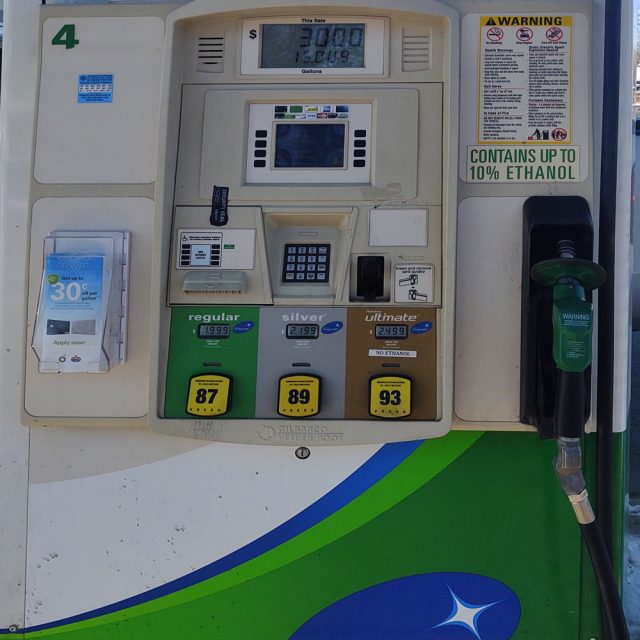 Services - Gas Pump with three grades 87,89,93